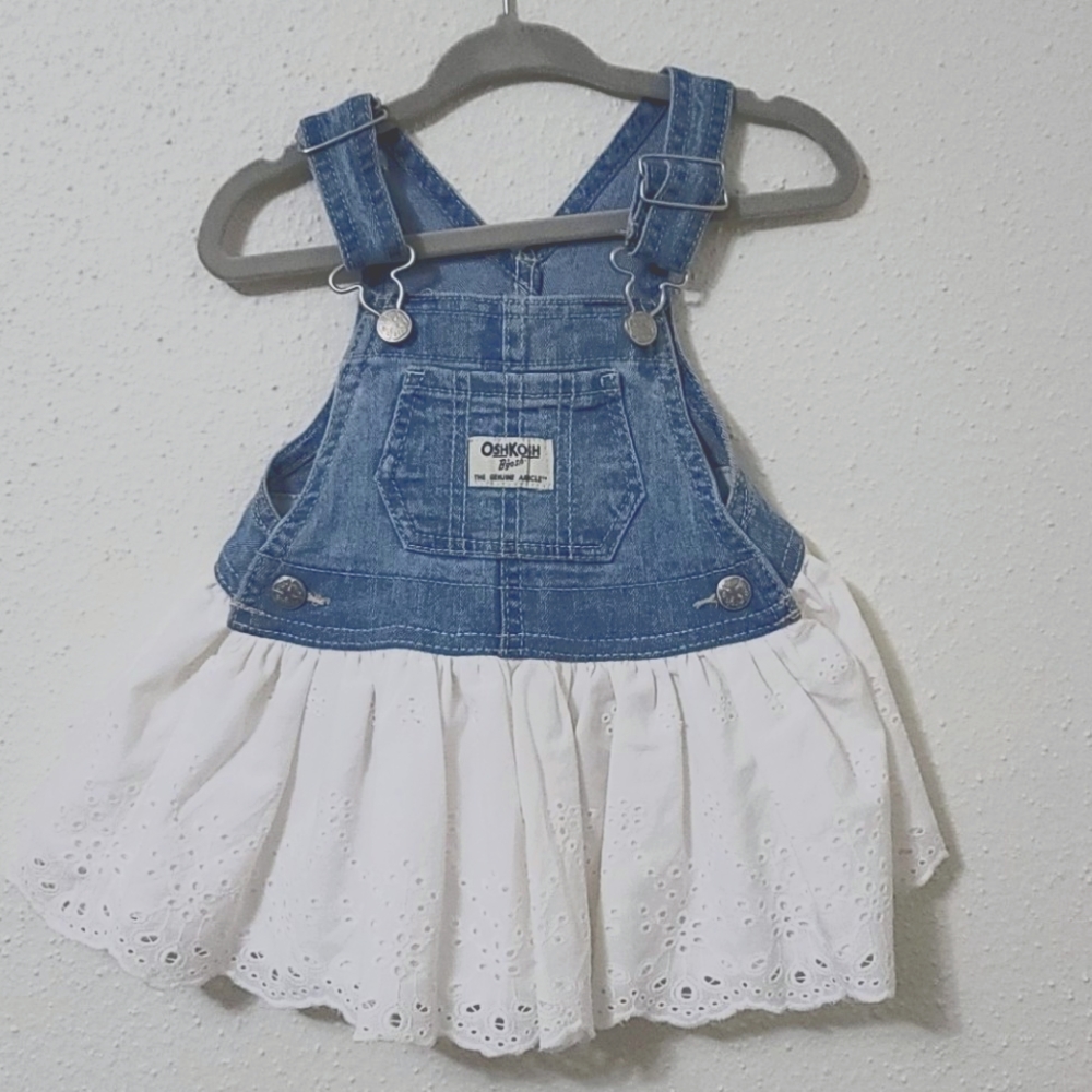 NWOT - Oshkosh Overall Eyelet Dress
